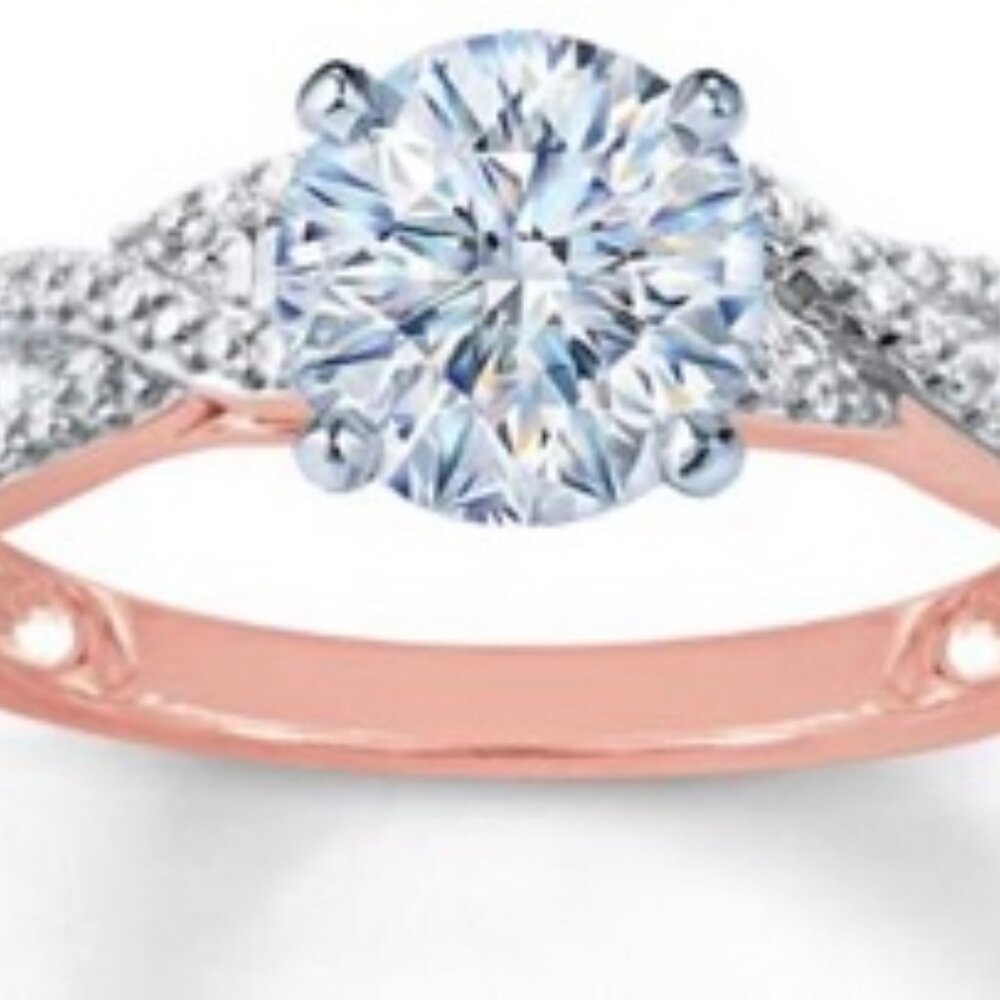 Jared Jewelllers Diamond Engagement Ring Setting in 14K rose gold